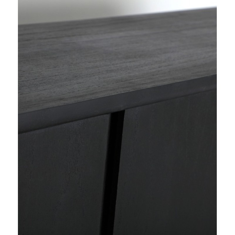 Μπουφές THIERS μαύρο ξύλο Mindi : 180x40x80cm