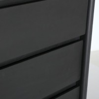 Μπουφές THIERS μαύρο ξύλο Mindi : 180x40x80cm