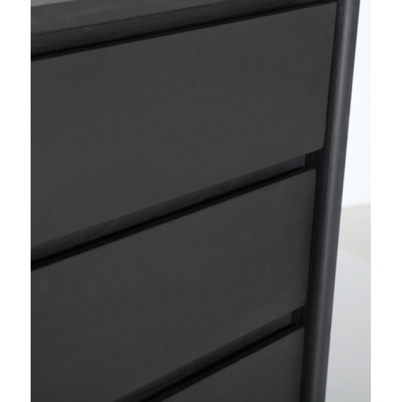 Μπουφές THIERS μαύρο ξύλο Mindi : 180x40x80cm
