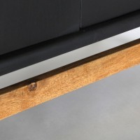 Μπουφές THIERS μαύρο ξύλο Mindi : 180x40x80cm