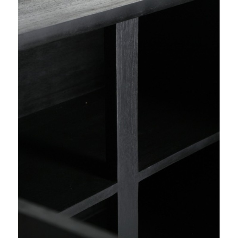Μπουφές THIERS μαύρο ξύλο Mindi : 180x40x80cm