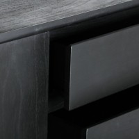 Μπουφές THIERS μαύρο ξύλο Mindi : 180x40x80cm