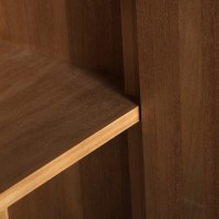 Ντουλάπα COPENHAGUE από ξύλο μάνγκο σε καφέ 95x45x150cm
