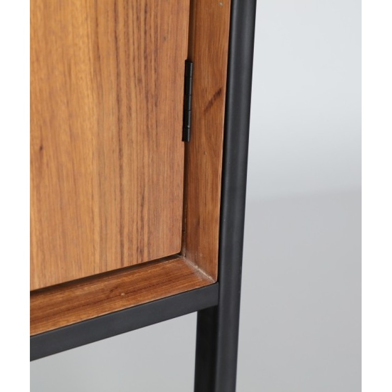 Ντουλάπα LAURIS καφέ από καυσόξυλο : 70x40x160cm