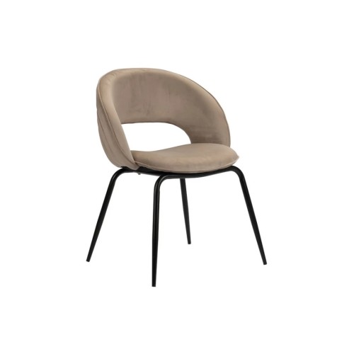 ΣΕΤ 2 ΤΕΜ Καρέκλα Rainbow sand white 58x58x86Y
