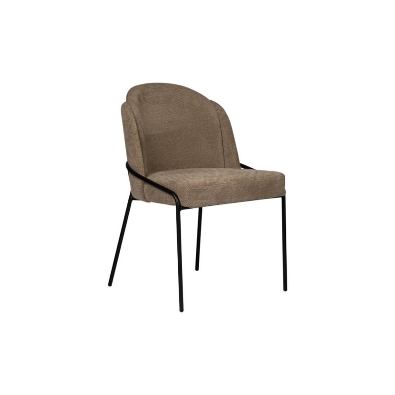 ΣΕΤ 2 ΤΕΜ Καρέκλα Fjord σε Καφέ χρώμα 56x60x83.5Y