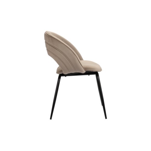 ΣΕΤ 2 ΤΕΜ Καρέκλα Rainbow sand white 58x58x86Y