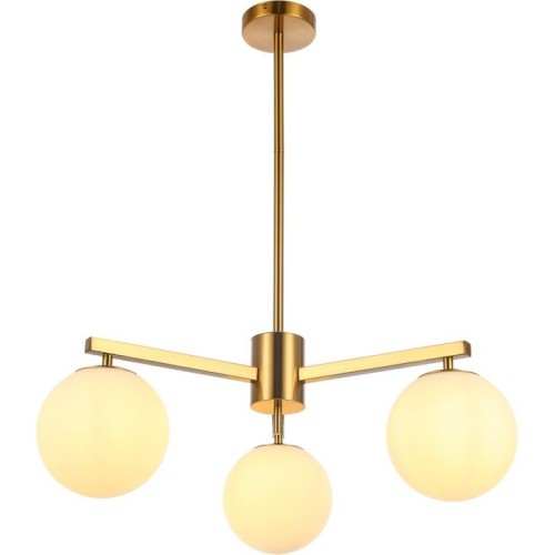 Φωτιστικό Stella White Gold 3φωτο 72x72x75Y
