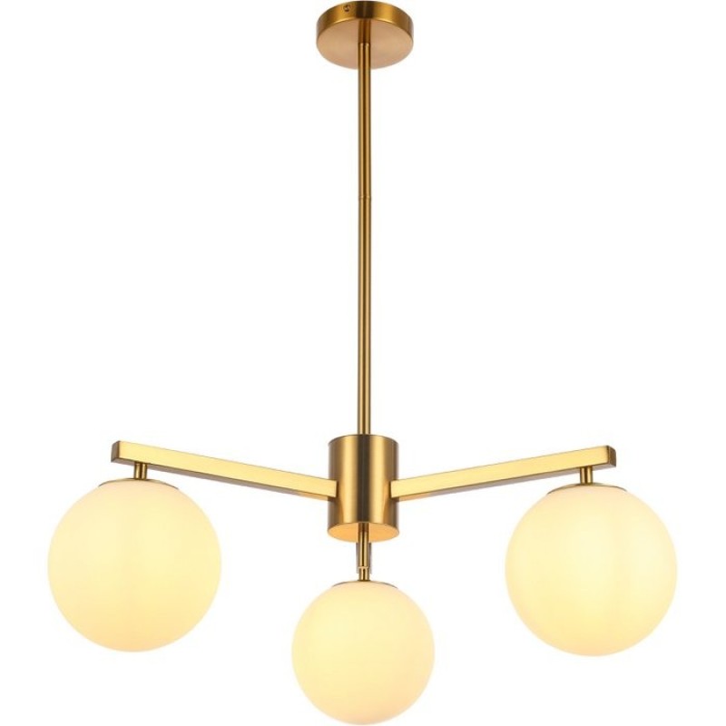 Φωτιστικό Stella White Gold 3φωτο 72x72x75Y