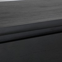 Συρταριέρα THIERS από μαύρο ξύλο Mindi : 90x40x86cm