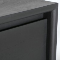 Συρταριέρα THIERS από μαύρο ξύλο Mindi : 90x40x86cm