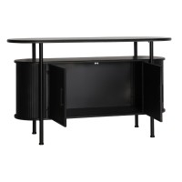 Κονσόλα  Bream Μεταλλική σε Σκούρο Γκρί 119x40x70cm
