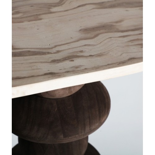 Τραπέζι κονσόλας VRADS από MDF σε καφέ απόχρωση 130x33x80cm