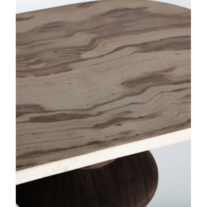 Τραπέζι κονσόλας VRADS από MDF σε καφέ απόχρωση 130x33x80cm