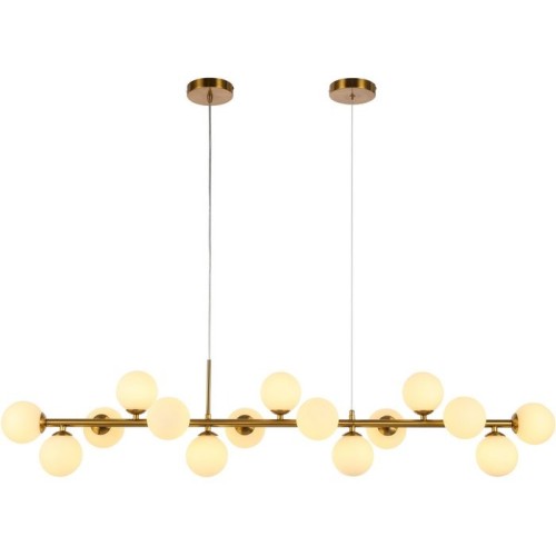Nancy White Gold Πολυέλαιος 129,5x24x73,4cm