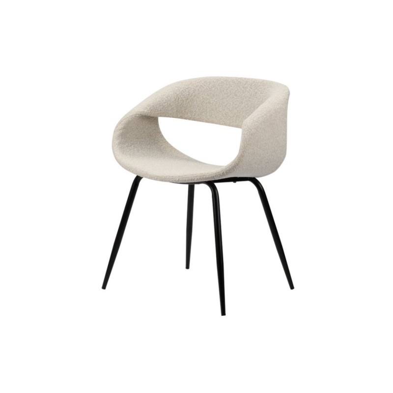 ΣΕΤ 2 ΤΕΜ Καρέκλα Whale σε Pearl απόχρωση 61x53x81Y