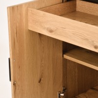 Μπουφές Indus από ξύλο σε φυσική απόχρωση 117.5x46x87cm