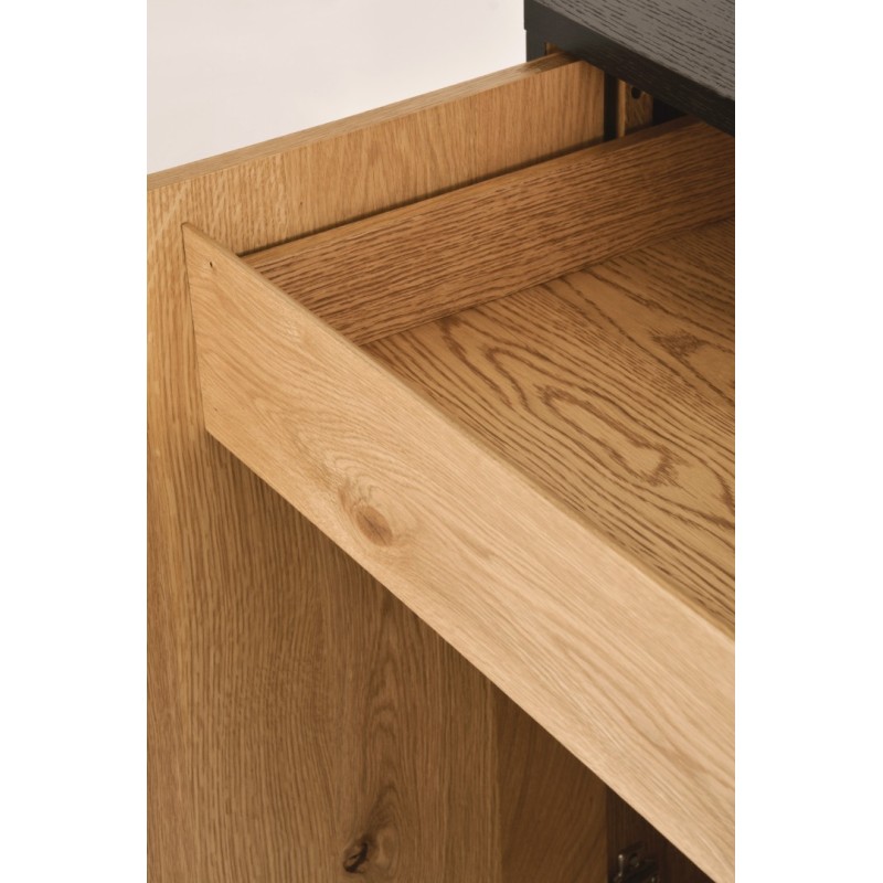 Μπουφές Indus από ξύλο σε φυσική απόχρωση 117.5x46x87cm