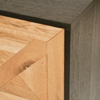 Μπουφές Indus από ξύλο σε φυσική απόχρωση 160x46x87cm