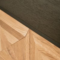 Μπουφές Indus από ξύλο σε φυσική απόχρωση 160x46x87cm