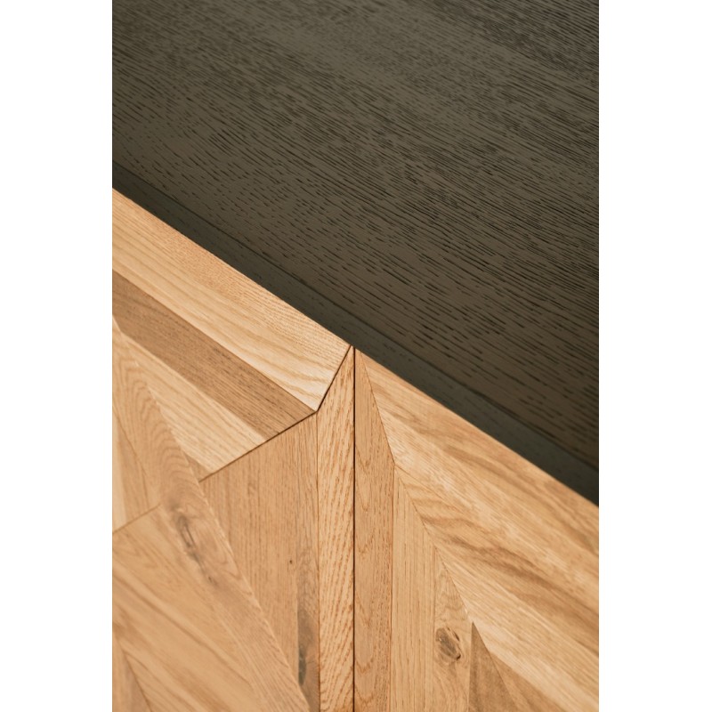Μπουφές Indus από ξύλο σε φυσική απόχρωση 160x46x87cm