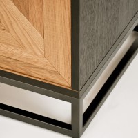 Μπουφές Indus από ξύλο σε φυσική απόχρωση 160x46x87cm