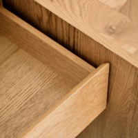 Μπουφές Indus από ξύλο σε φυσική απόχρωση 160x46x87cm