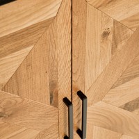 Μπουφές Indus από ξύλο σε φυσική απόχρωση 160x46x87cm