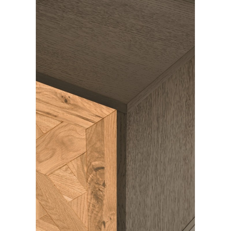 Έπιπλο TV Indus από ξύλο σε φυσική απόχρωση 133x39x55cm