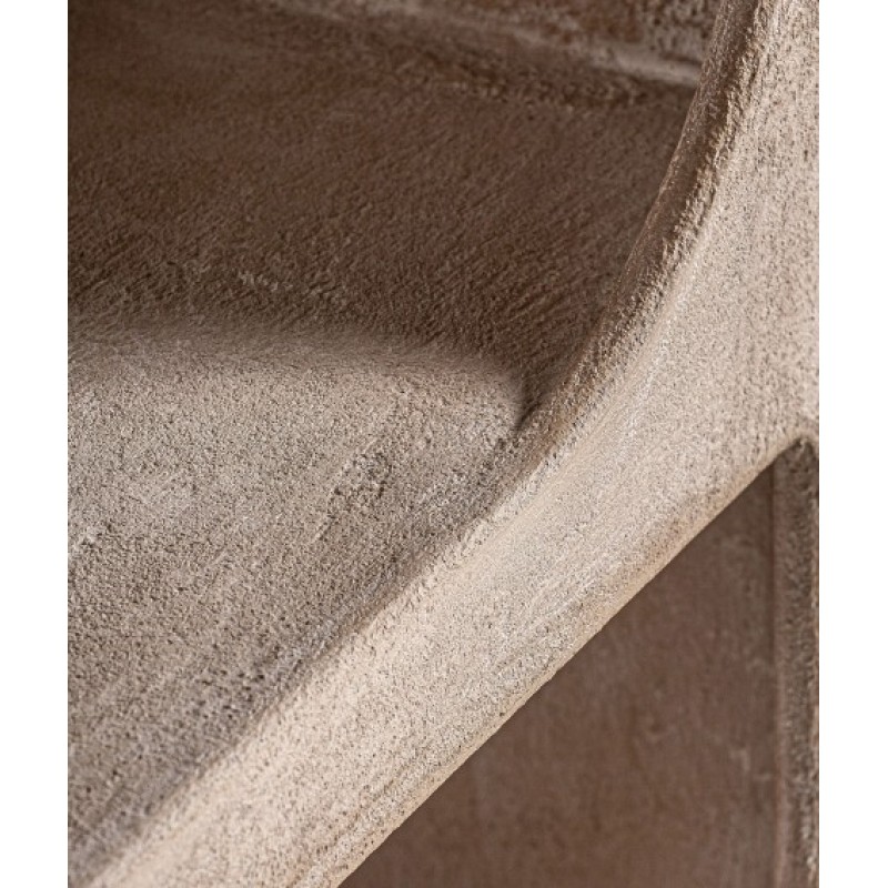 Βιβλιοθήκη WERLE φυσικό από ξύλο μάνγκο : 80x38x180cm