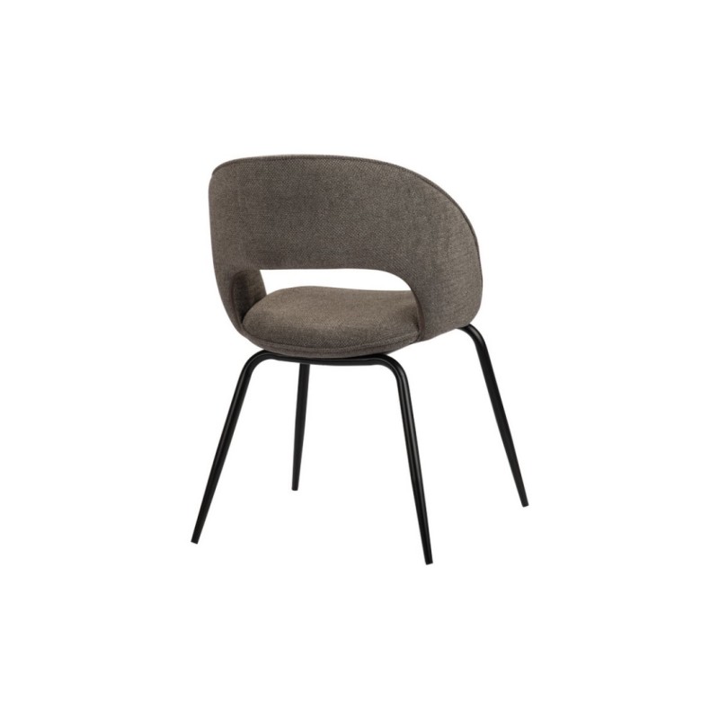 ΣΕΤ 2 ΤΕΜ Καρέκλα Rainbow Taupe 58x58x86Y
