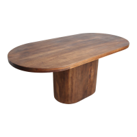 Bullnose Oblong Τραπέζι τραπεζαρίας Ξύλο mango 180x110x76Y