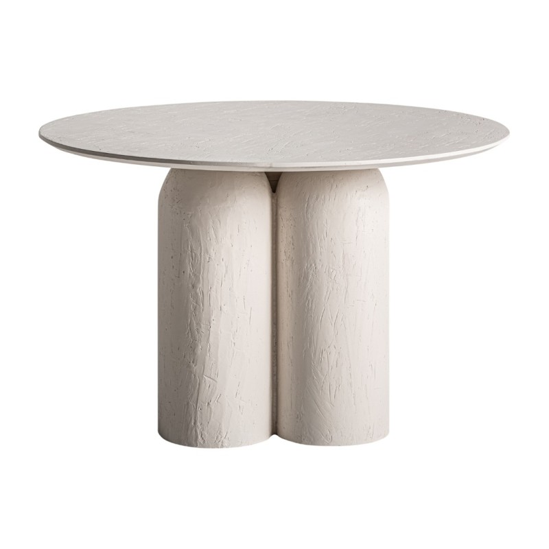 INHA Τραπέζι Τραπεζαρίας 120x120x76εκ. Off white