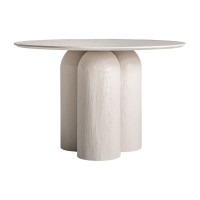 INHA Τραπέζι Τραπεζαρίας 120x120x76εκ. Off white