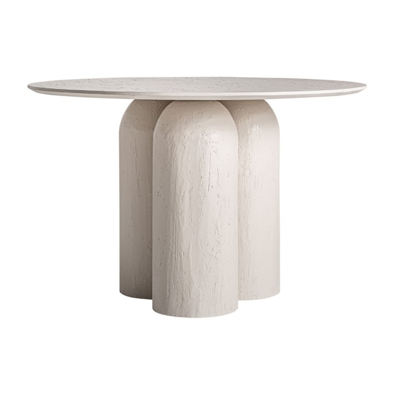 INHA Τραπέζι Τραπεζαρίας 120x120x76εκ. Off white