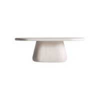 Τραπέζι σαλονιού INHA off white 120x60x40 σε ξύλο μανγκο