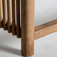 Τραπέζι σαλονιού TREVOUX καφέ από ξύλο μάνγκο : 115x42x52cm