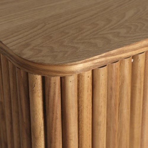 Έπιπλο TV SKAGEN φυσικό από ξύλο και MDF : 160x40x56cm 