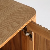 Έπιπλο TV SKAGEN φυσικό από ξύλο και MDF : 160x40x56cm