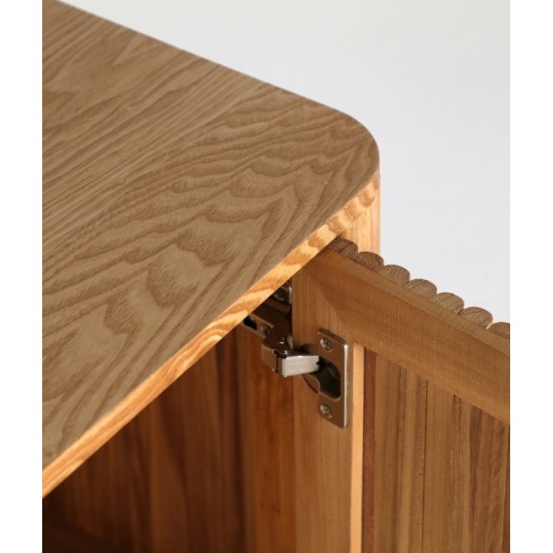 Έπιπλο TV SKAGEN φυσικό από ξύλο και MDF : 160x40x56cm