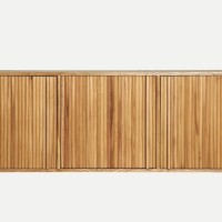 Έπιπλο TV SKAGEN φυσικό από ξύλο και MDF : 160x40x56cm