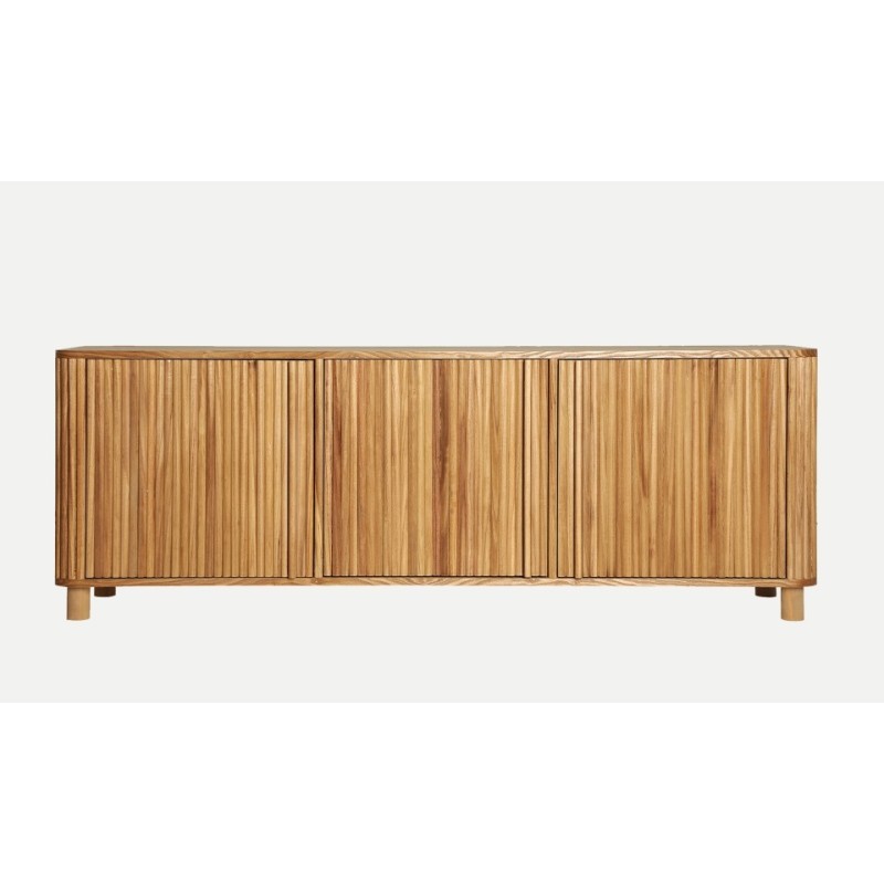 Έπιπλο TV SKAGEN φυσικό από ξύλο και MDF : 160x40x56cm