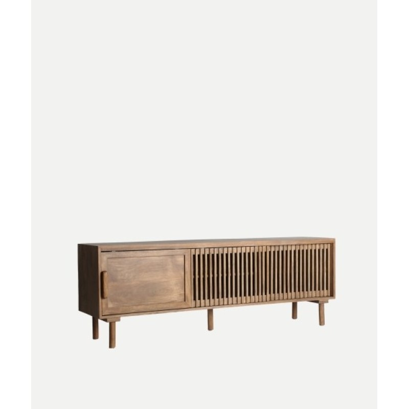 Έπιπλο TV TREVOUX καφέ από ξύλο μάνγκο : 170x40x60cm