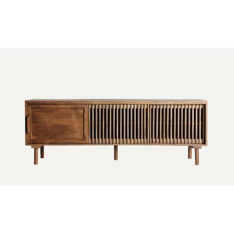 Έπιπλο TV TREVOUX καφέ από ξύλο μάνγκο : 170x40x60cm
