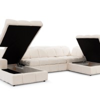 Πολυμορφικός Καναπές-Κρεβάτι Magnelio U III 342x205x107cm