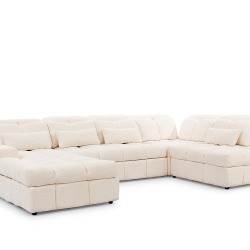 Πολυμορφικός Καναπές-Κρεβάτι Magnelio U III 342x205x107cm