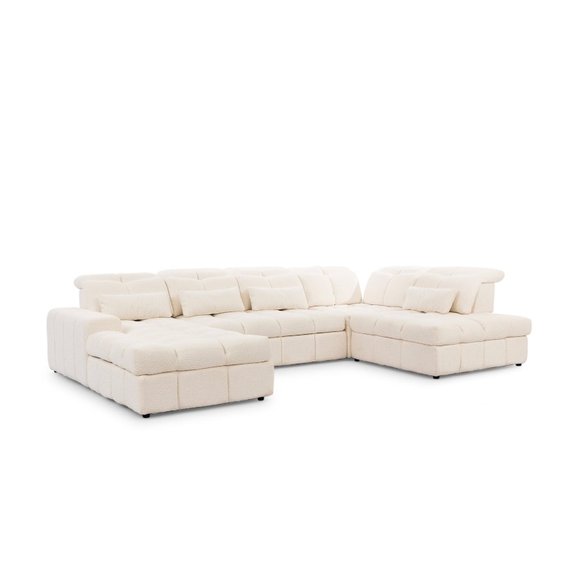 Πολυμορφικός Καναπές-Κρεβάτι Magnelio U III 342x205x107cm