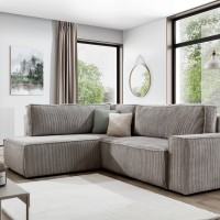 Γωνιακός Καναπές-Κρεβάτι Flabio L 254x203x90cm