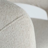 Πολυθρόνα HONEG από πολυεστέρα σε μπεζ απόχρωση 67x66x76cm
