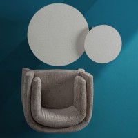 Πολυθρόνα BEICHLE από πολυεστέρα σε καφέ 87x77x72cm